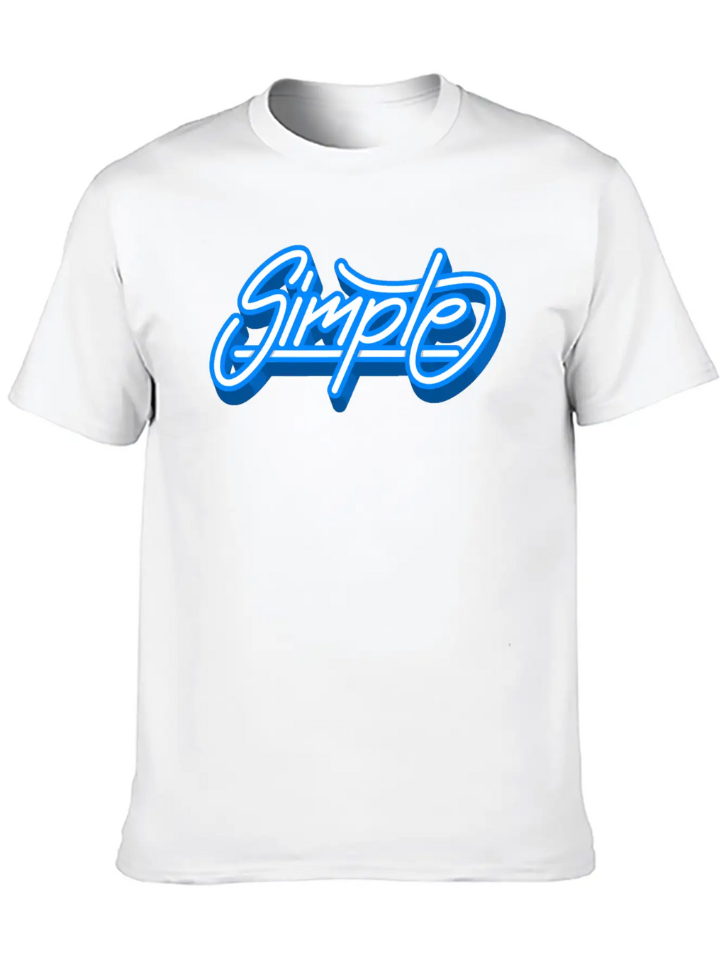 Simple Simple Font Graffiti Cool Gift Breathable Soft Cotton T-Shirt – Timeless Casual Look