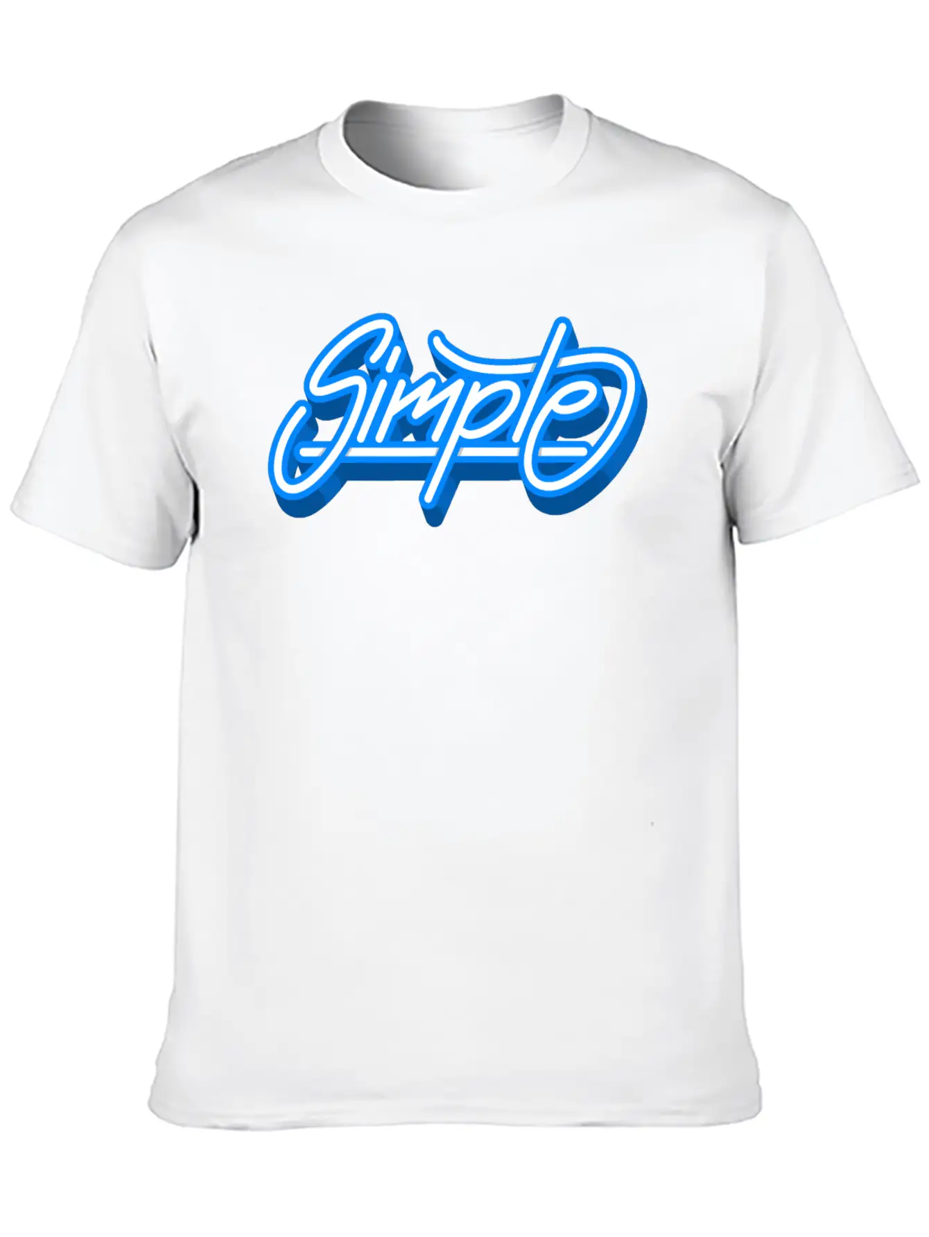 Simple Simple Font Graffiti Cool Gift Breathable Soft Cotton T-Shirt – Timeless Casual Look