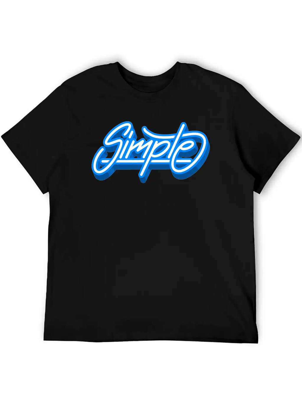 Simple Simple Font Graffiti Cool Gift Breathable Soft Cotton T-Shirt – Timeless Casual Look