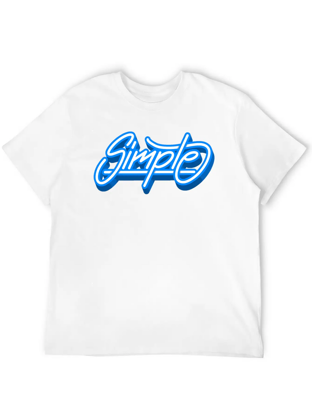Simple Simple Font Graffiti Cool Gift Breathable Soft Cotton T-Shirt – Timeless Casual Look