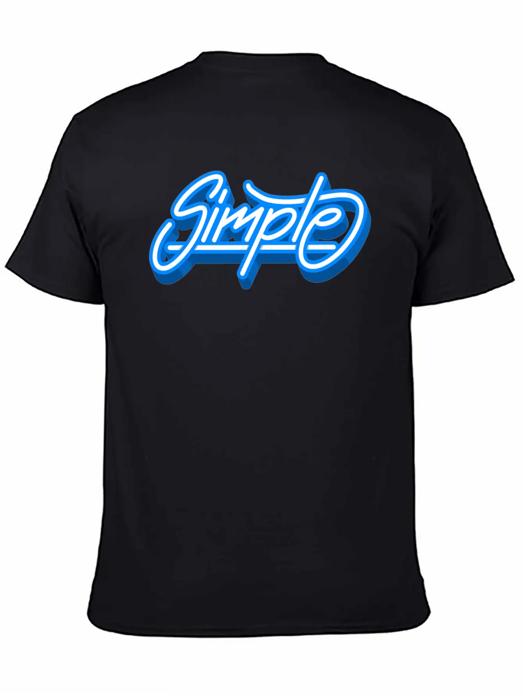Simple Simple Font Graffiti Cool Gift Breathable Soft Cotton T-Shirt – Timeless Casual Look