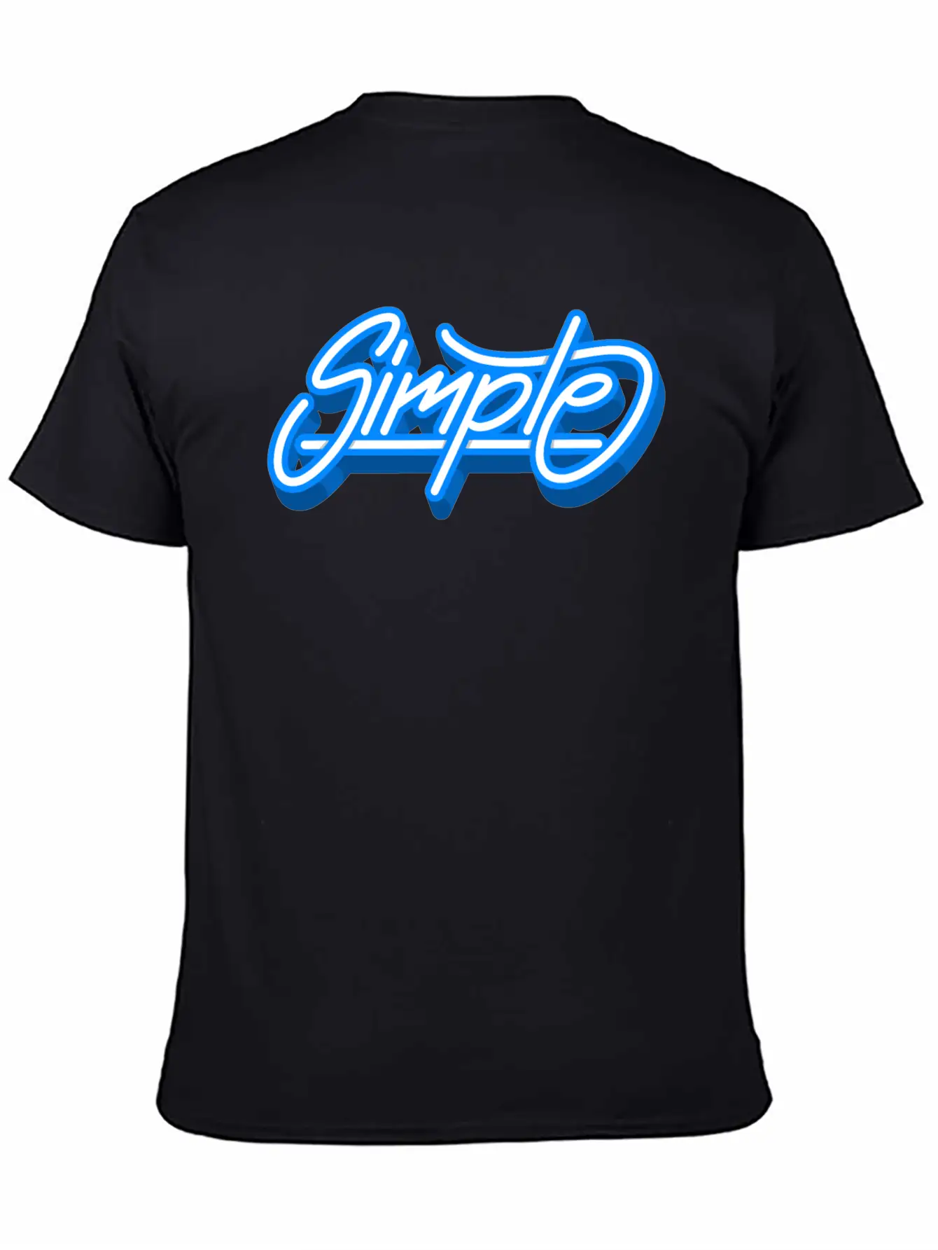 Simple Simple Font Graffiti Cool Gift Breathable Soft Cotton T-Shirt – Timeless Casual Look