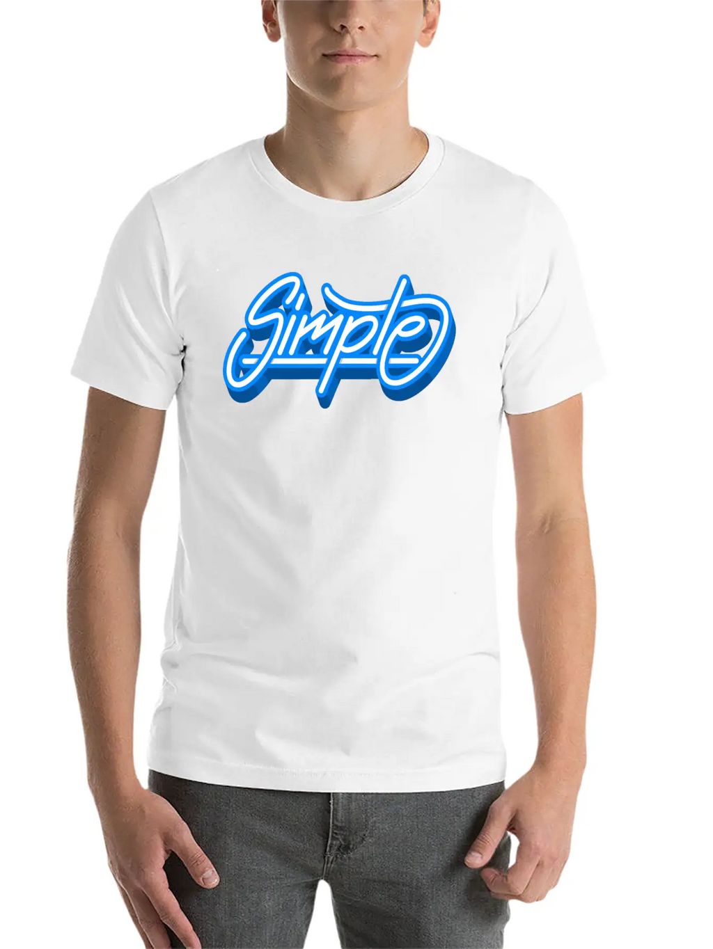 Simple Simple Font Graffiti Cool Gift Breathable Soft Cotton T-Shirt – Timeless Casual Look