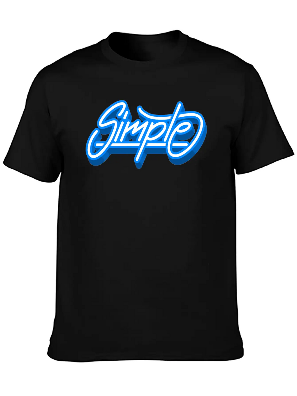Simple Simple Font Graffiti Cool Gift Breathable Soft Cotton T-Shirt – Timeless Casual Look