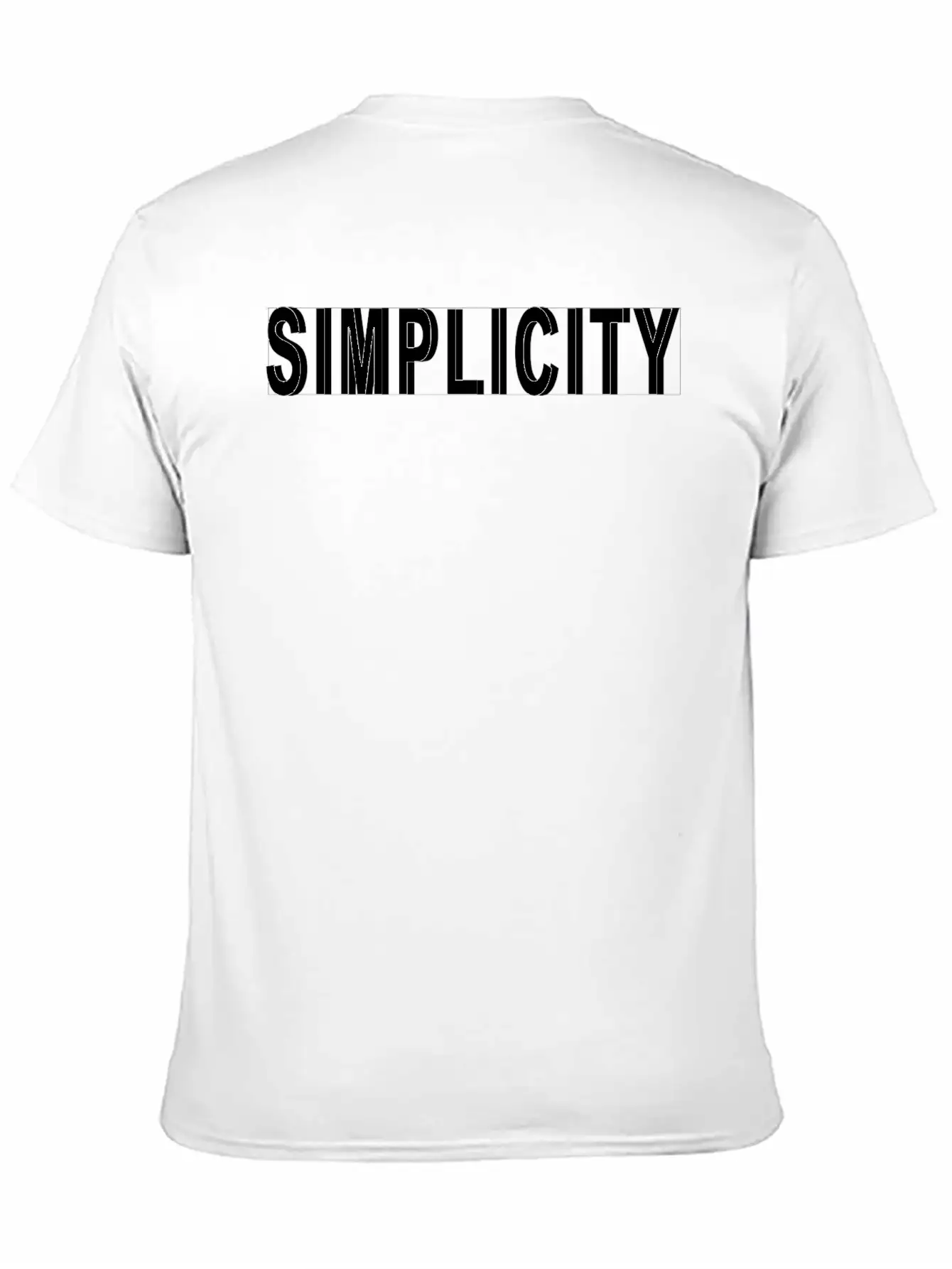 Simplicity Design With Shadow Unisex Casual T-Shirt – Clean Design For Daily Comfort