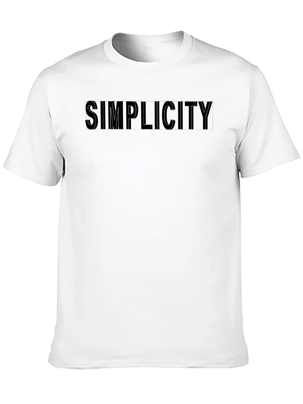 Simplicity Design With Shadow Unisex Casual T-Shirt – Clean Design For Daily Comfort