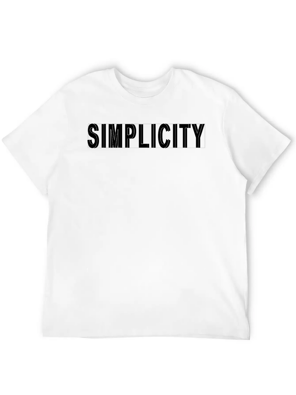 Simplicity Design With Shadow Unisex Casual T-Shirt – Clean Design For Daily Comfort
