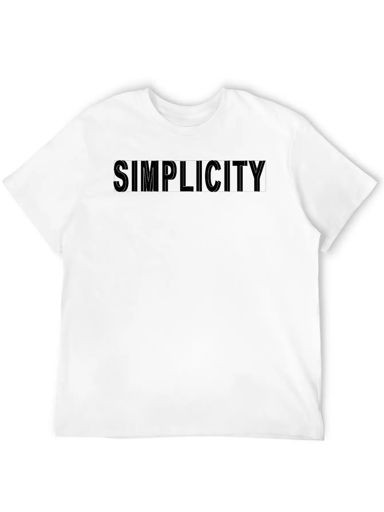 Simplicity Design With Shadow Unisex Casual T-Shirt – Clean Design For Daily Comfort