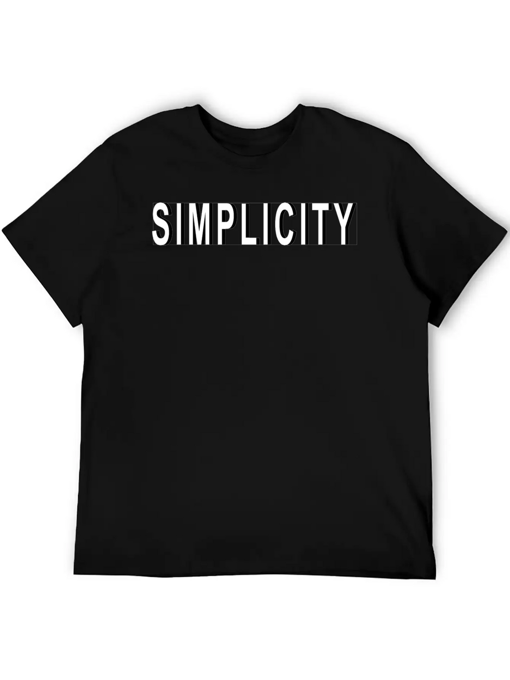 Simplicity Design With Shadow Unisex Casual T-Shirt – Clean Design For Daily Comfort