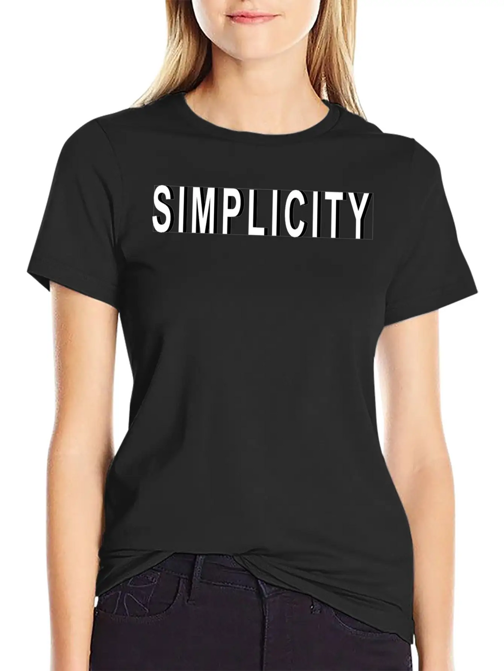 Simplicity Design With Shadow Unisex Casual T-Shirt – Clean Design For Daily Comfort