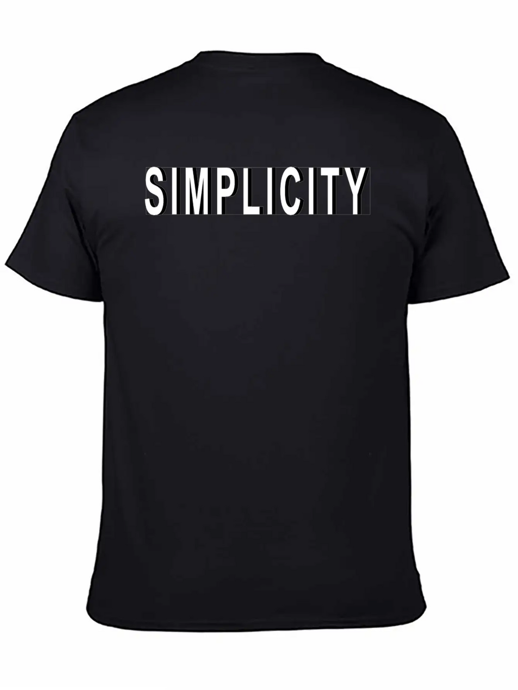 Simplicity Design With Shadow Unisex Casual T-Shirt – Clean Design For Daily Comfort