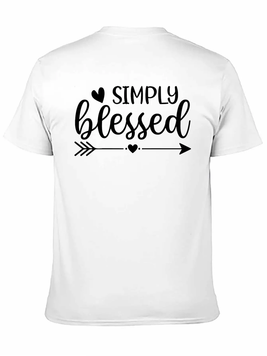Simply Blessed Unisex Short Sleeve Soft Cotton T-Shirt – Casual Everyday Wear