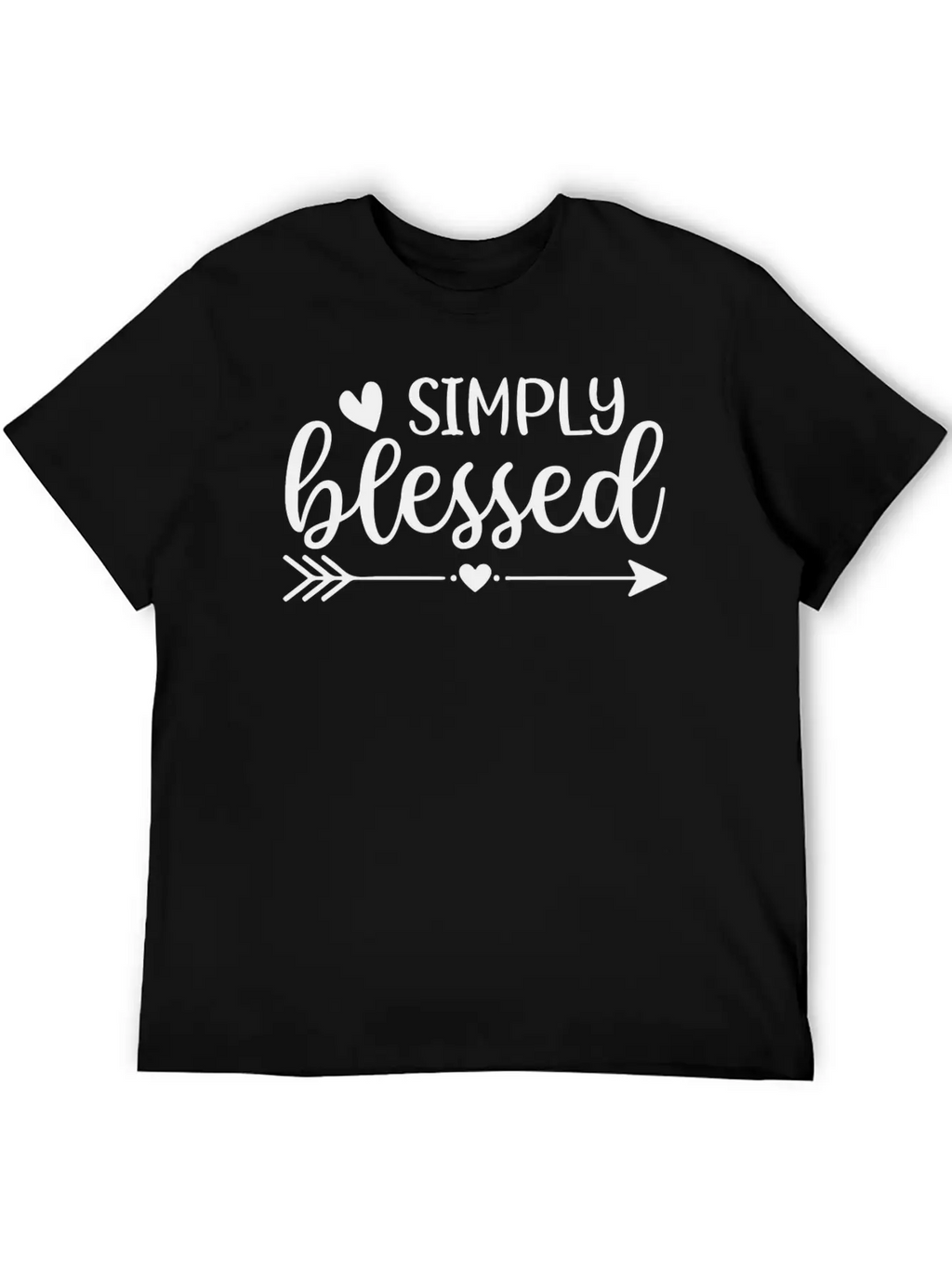 Simply Blessed Unisex Short Sleeve Soft Cotton T-Shirt – Casual Everyday Wear