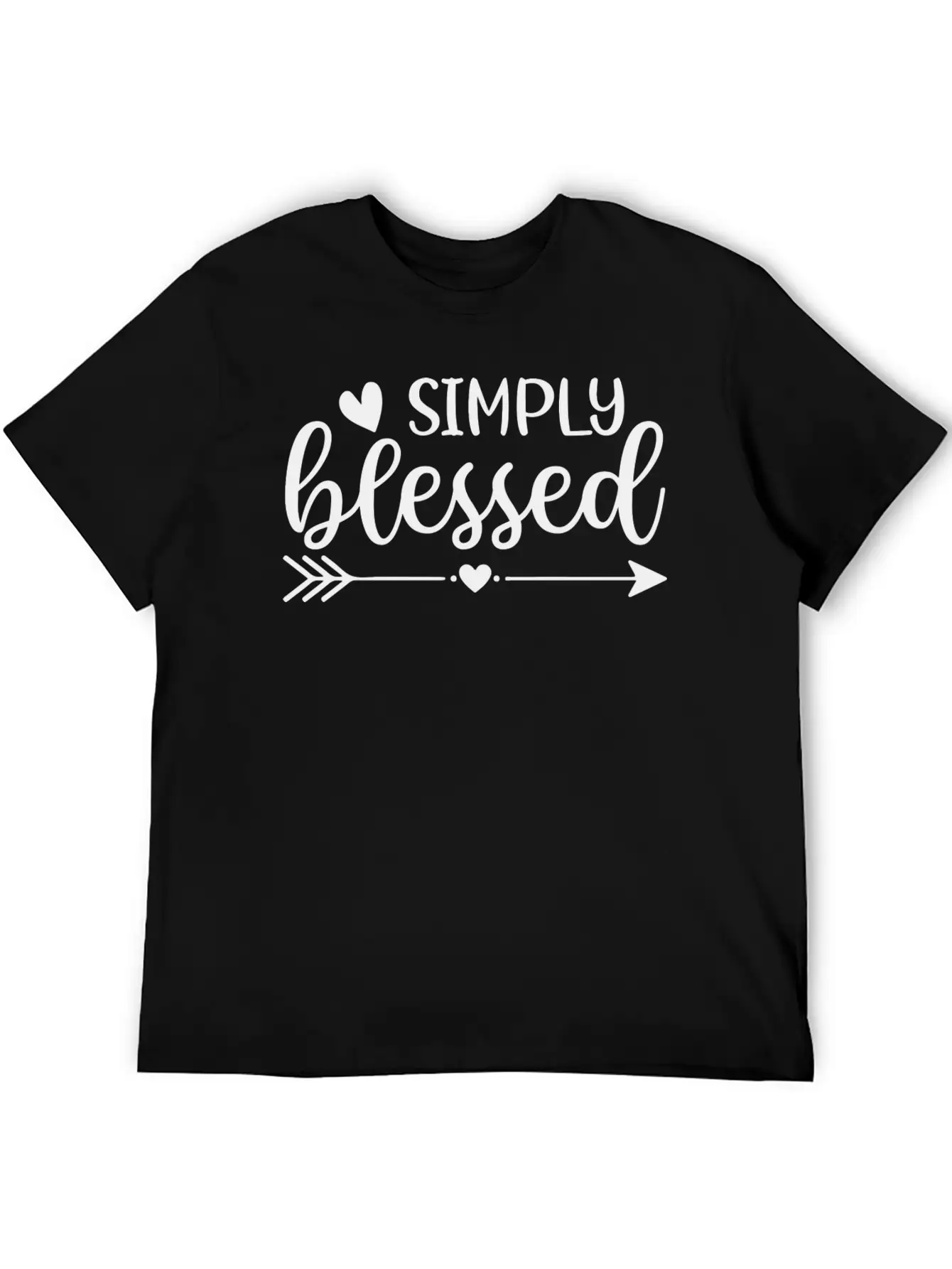 Simply Blessed Unisex Short Sleeve Soft Cotton T-Shirt – Casual Everyday Wear
