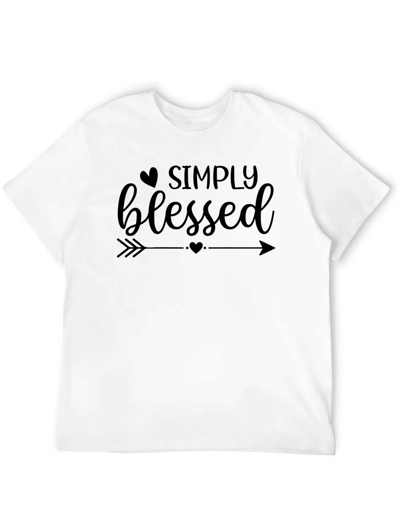 Simply Blessed Unisex Short Sleeve Soft Cotton T-Shirt – Casual Everyday Wear