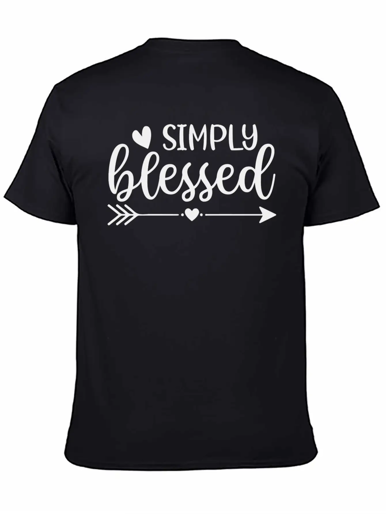 Simply Blessed Unisex Short Sleeve Soft Cotton T-Shirt – Casual Everyday Wear