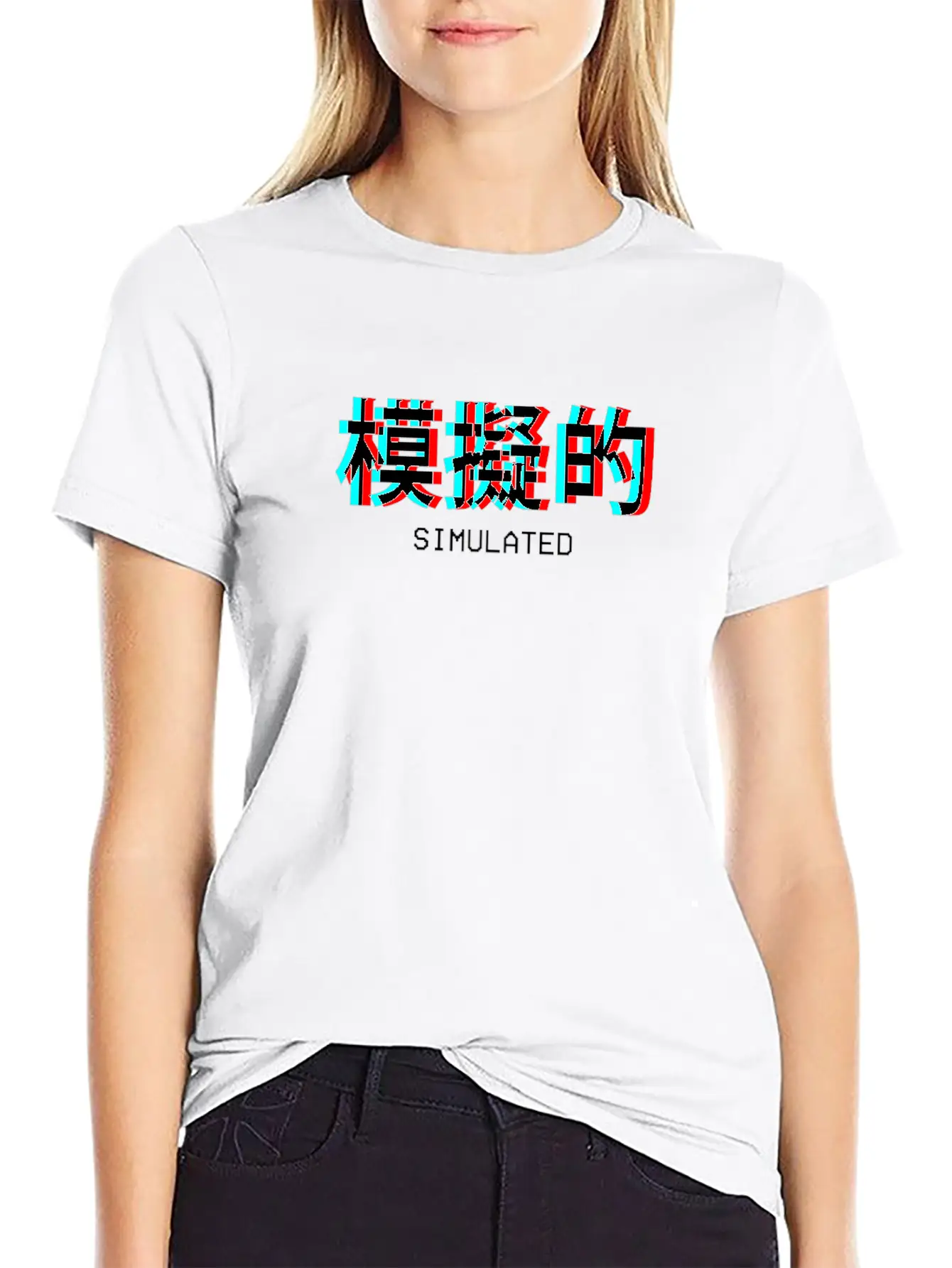 Simulated Japanese Vaporwave Aesthetic Gift Unisex Casual T-Shirt – Clean Design For Daily Comfort