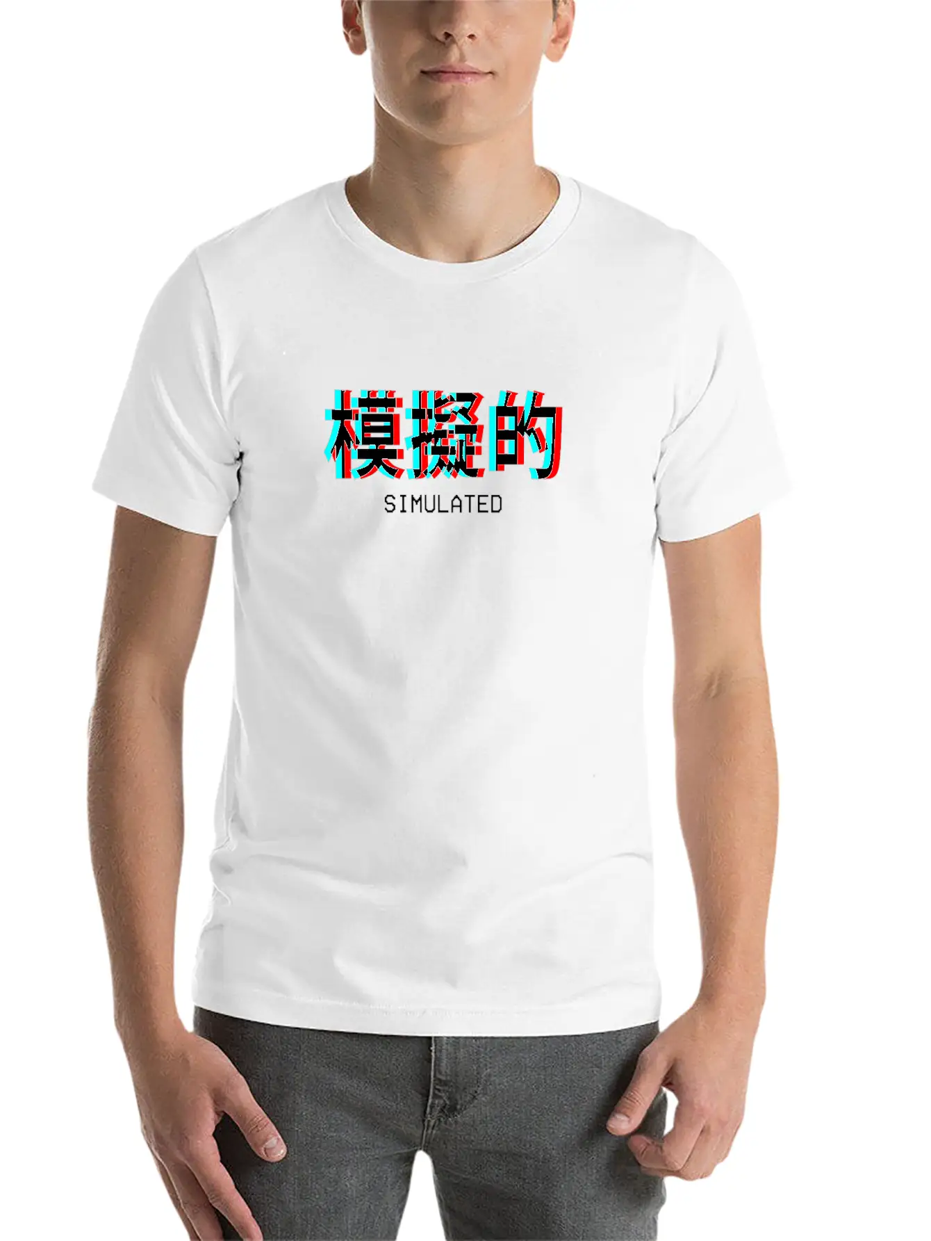 Simulated Japanese Vaporwave Aesthetic Gift Unisex Casual T-Shirt – Clean Design For Daily Comfort