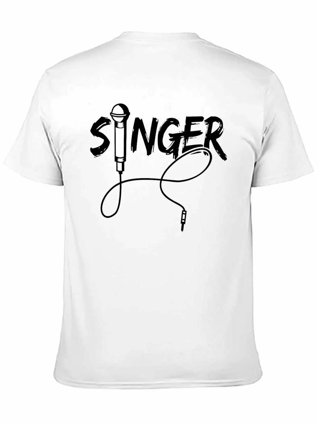 Singer - Band - Festival Music - Microphone Unisex Casual T-Shirt – Clean Design For Daily Comfort