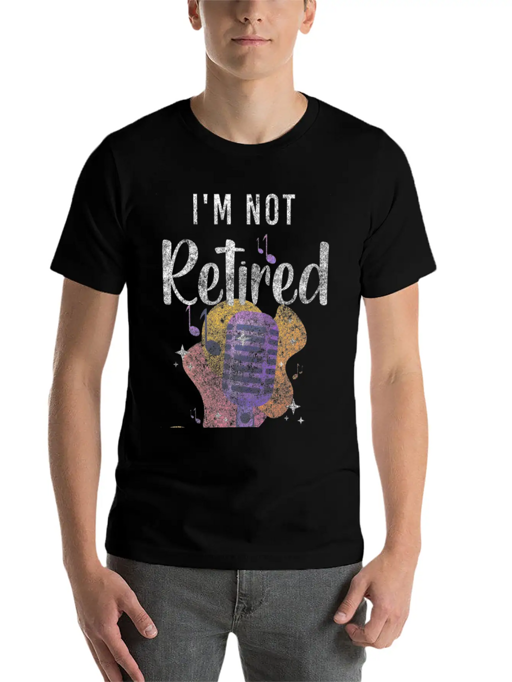 Singer Melody Choir Microphone Stylish Everyday T-Shirt – Unisex Basic Cotton Tee