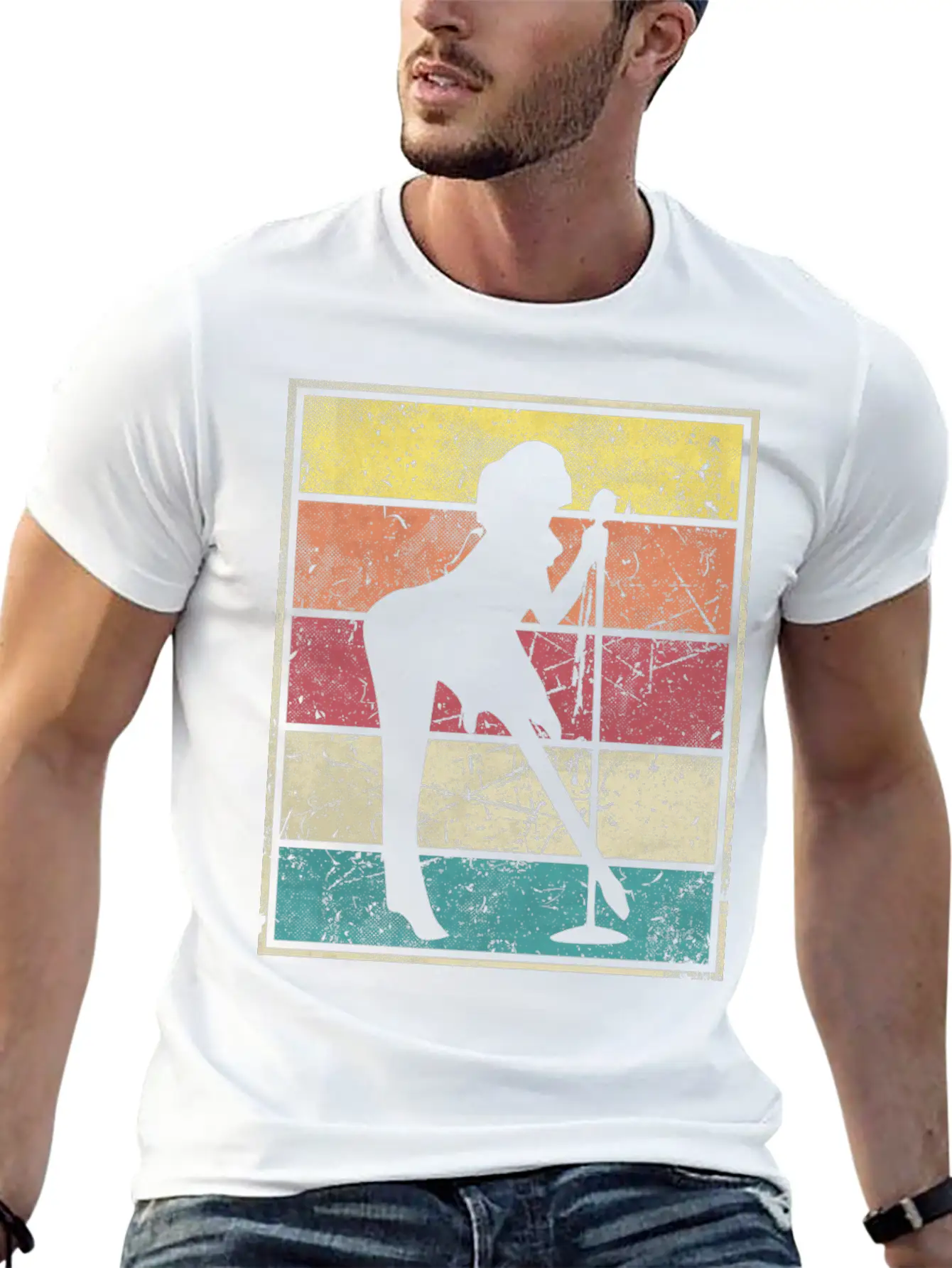 Singer Rock Girl Stylish Everyday T-Shirt – Unisex Basic Cotton Tee