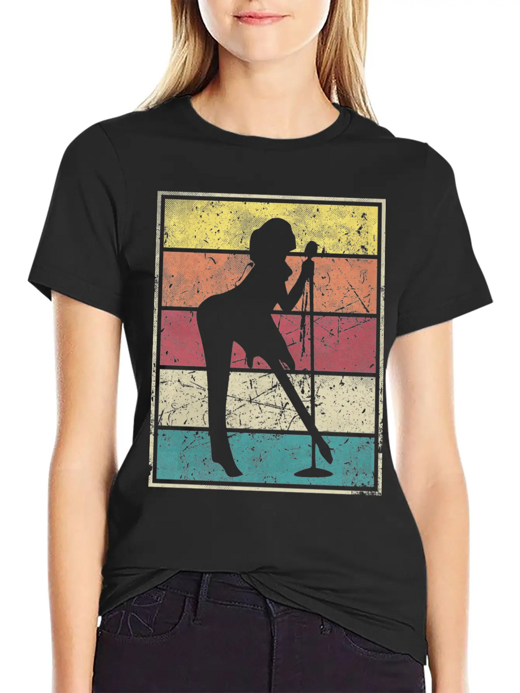 Singer Rock Girl Stylish Everyday T-Shirt – Unisex Basic Cotton Tee