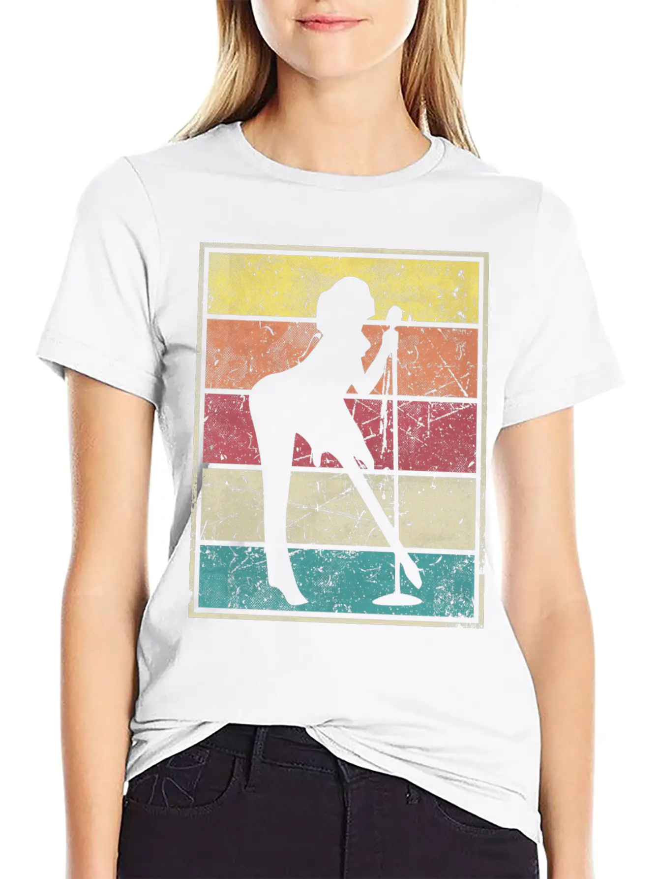 Singer Rock Girl Stylish Everyday T-Shirt – Unisex Basic Cotton Tee