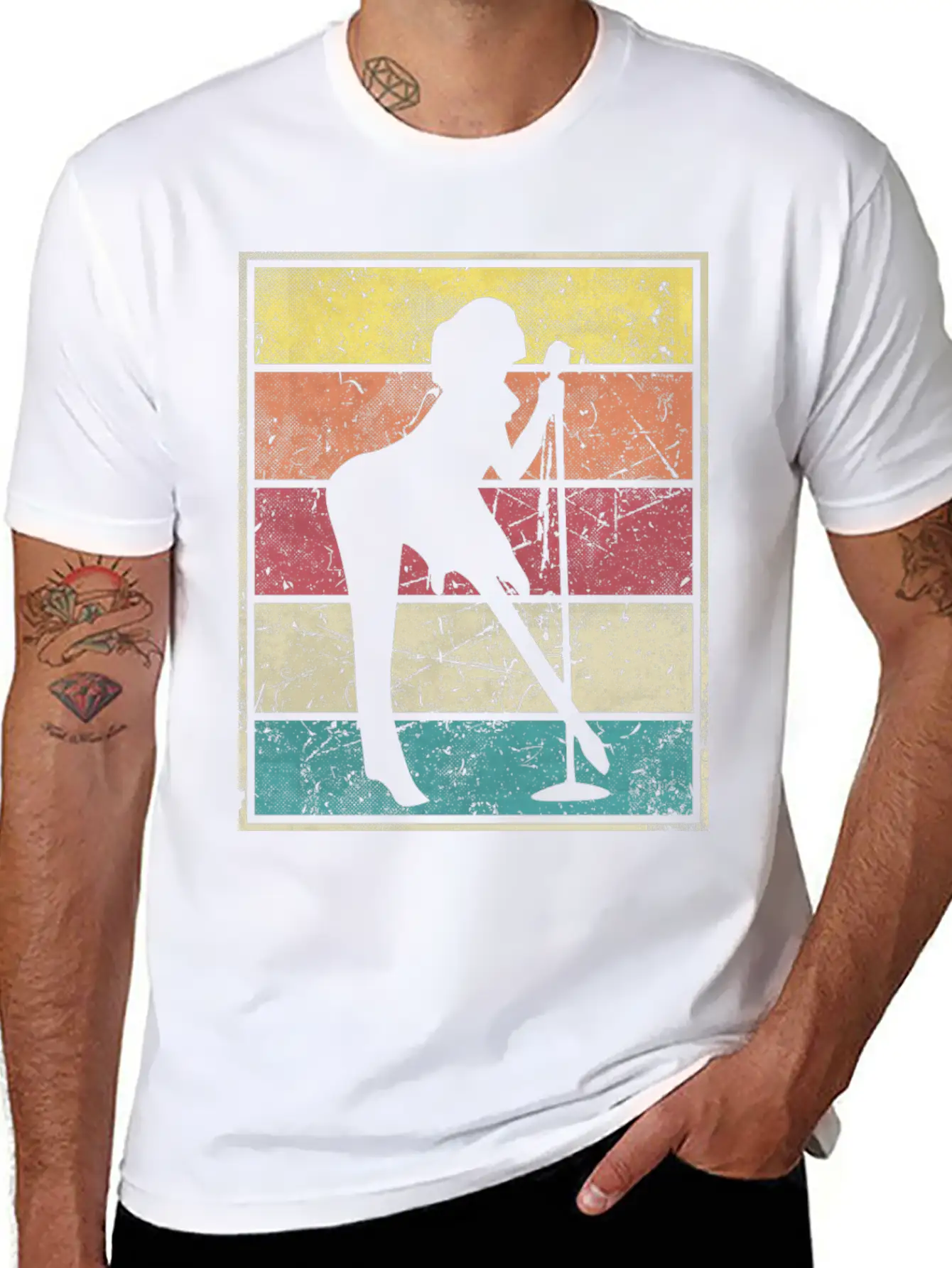 Singer Rock Girl Stylish Everyday T-Shirt – Unisex Basic Cotton Tee