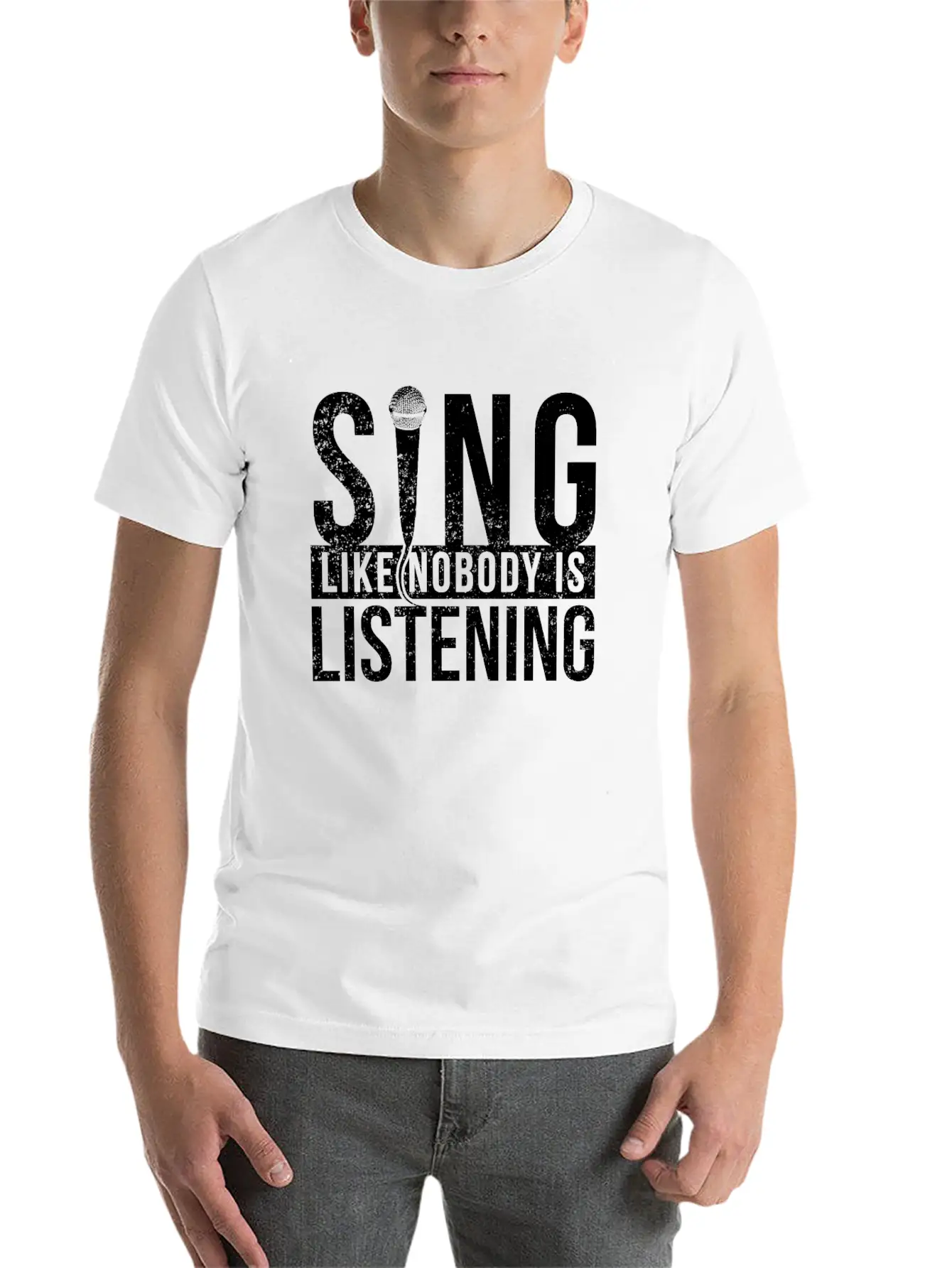 Singer Unisex Casual T-Shirt – Clean Design For Daily Comfort
