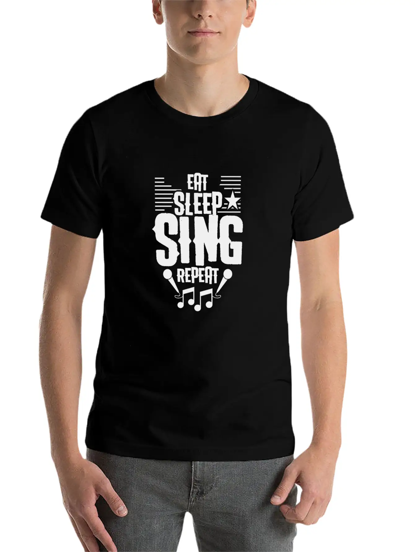 Singer Unisex Short Sleeve Soft Cotton T-Shirt – Casual Everyday Wear