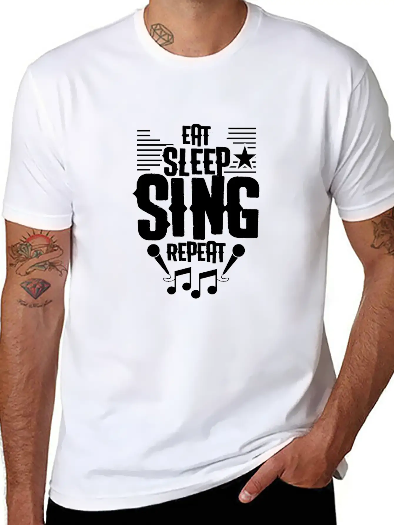 Singer Unisex Short Sleeve Soft Cotton T-Shirt – Casual Everyday Wear