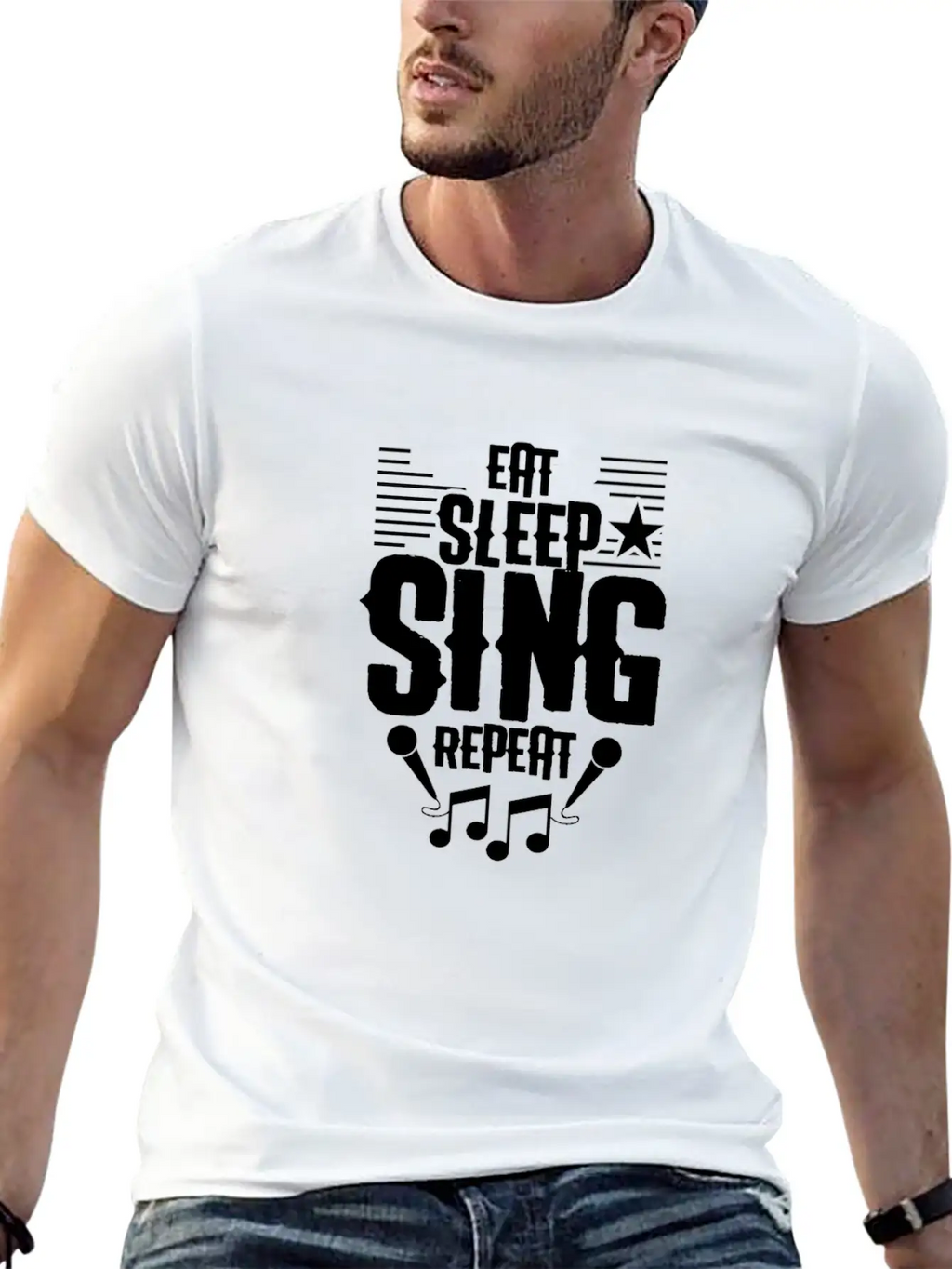 Singer Unisex Short Sleeve Soft Cotton T-Shirt – Casual Everyday Wear