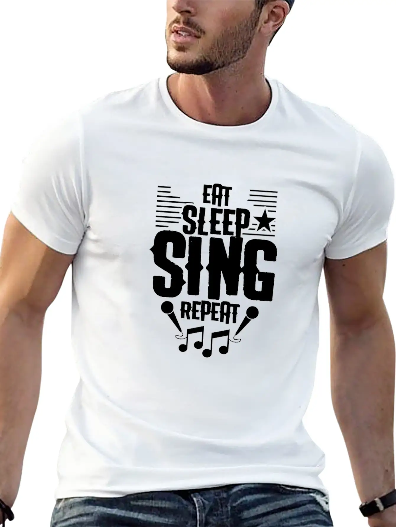 Singer Unisex Short Sleeve Soft Cotton T-Shirt – Casual Everyday Wear