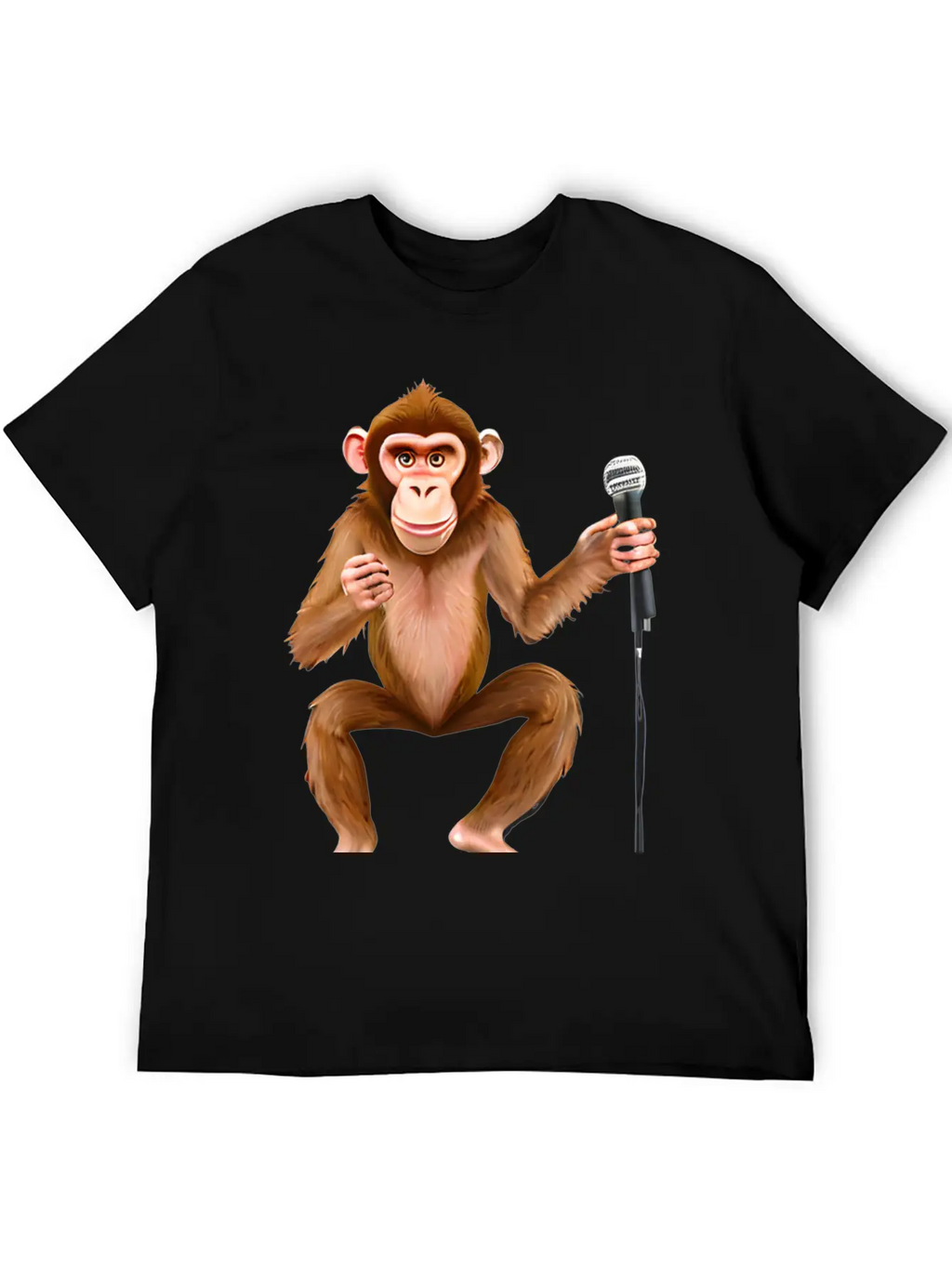 Singing Monkey Breathable Soft Cotton T-Shirt – Timeless Casual Look