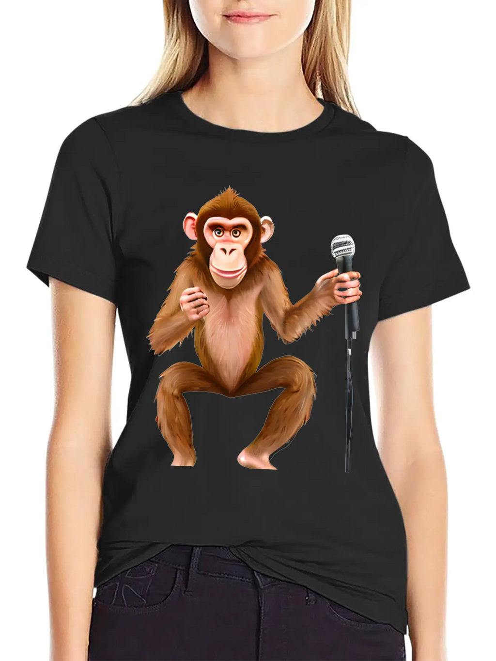 Singing Monkey Breathable Soft Cotton T-Shirt – Timeless Casual Look