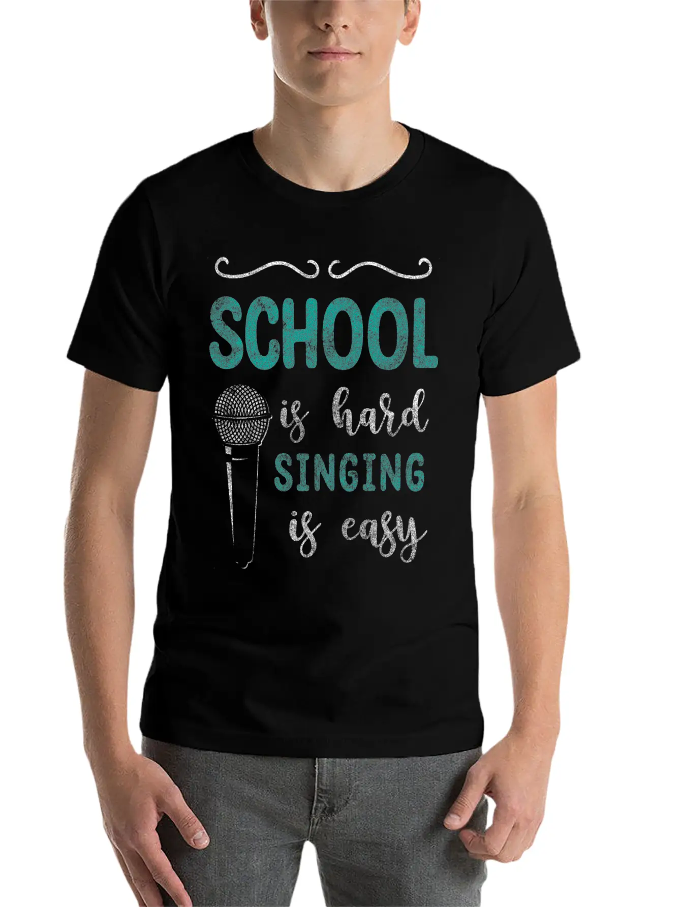 Singing Soul Music Voice Vocals Unisex Short Sleeve Soft Cotton T-Shirt – Casual Everyday Wear