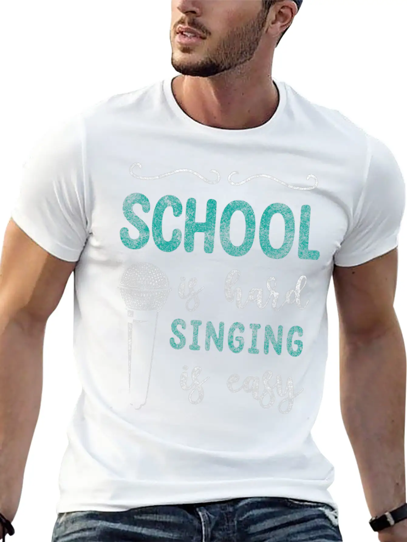 Singing Soul Music Voice Vocals Unisex Short Sleeve Soft Cotton T-Shirt – Casual Everyday Wear