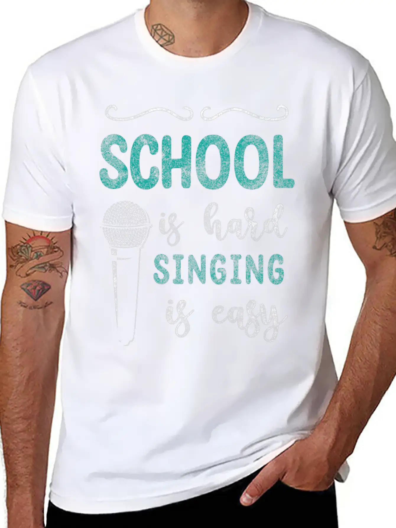Singing Soul Music Voice Vocals Unisex Short Sleeve Soft Cotton T-Shirt – Casual Everyday Wear