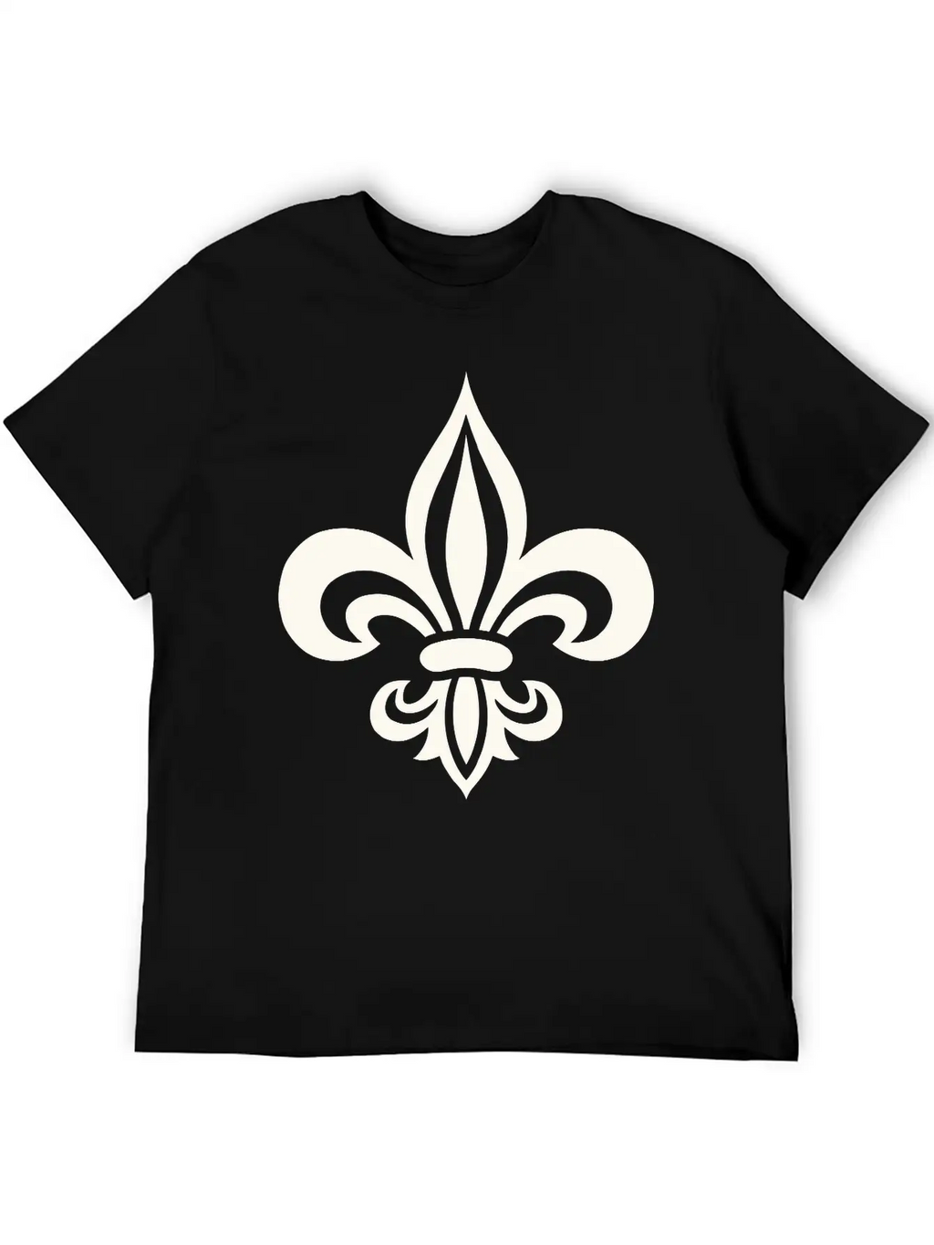 Single Color Logo Design Of French Lily Unisex Casual T-Shirt – Clean Design For Daily Comfort