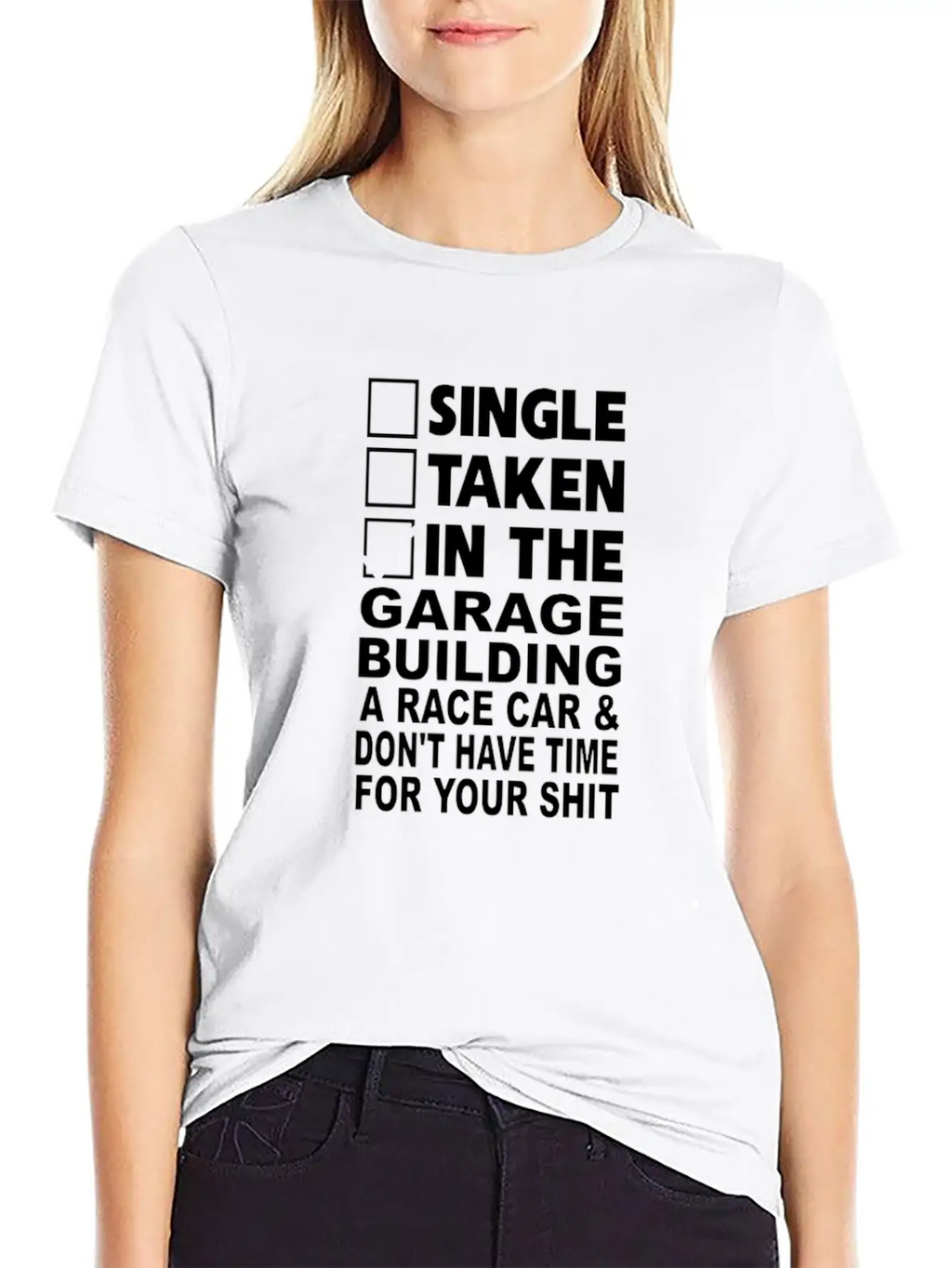 Single Taken In The Garage Building A Race Car Unisex Casual T-Shirt – Clean Design For Daily Comfort