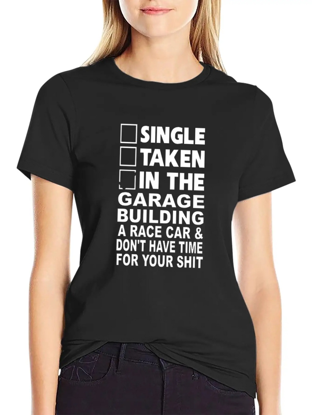Single Taken In The Garage Building A Race Car Unisex Casual T-Shirt – Clean Design For Daily Comfort