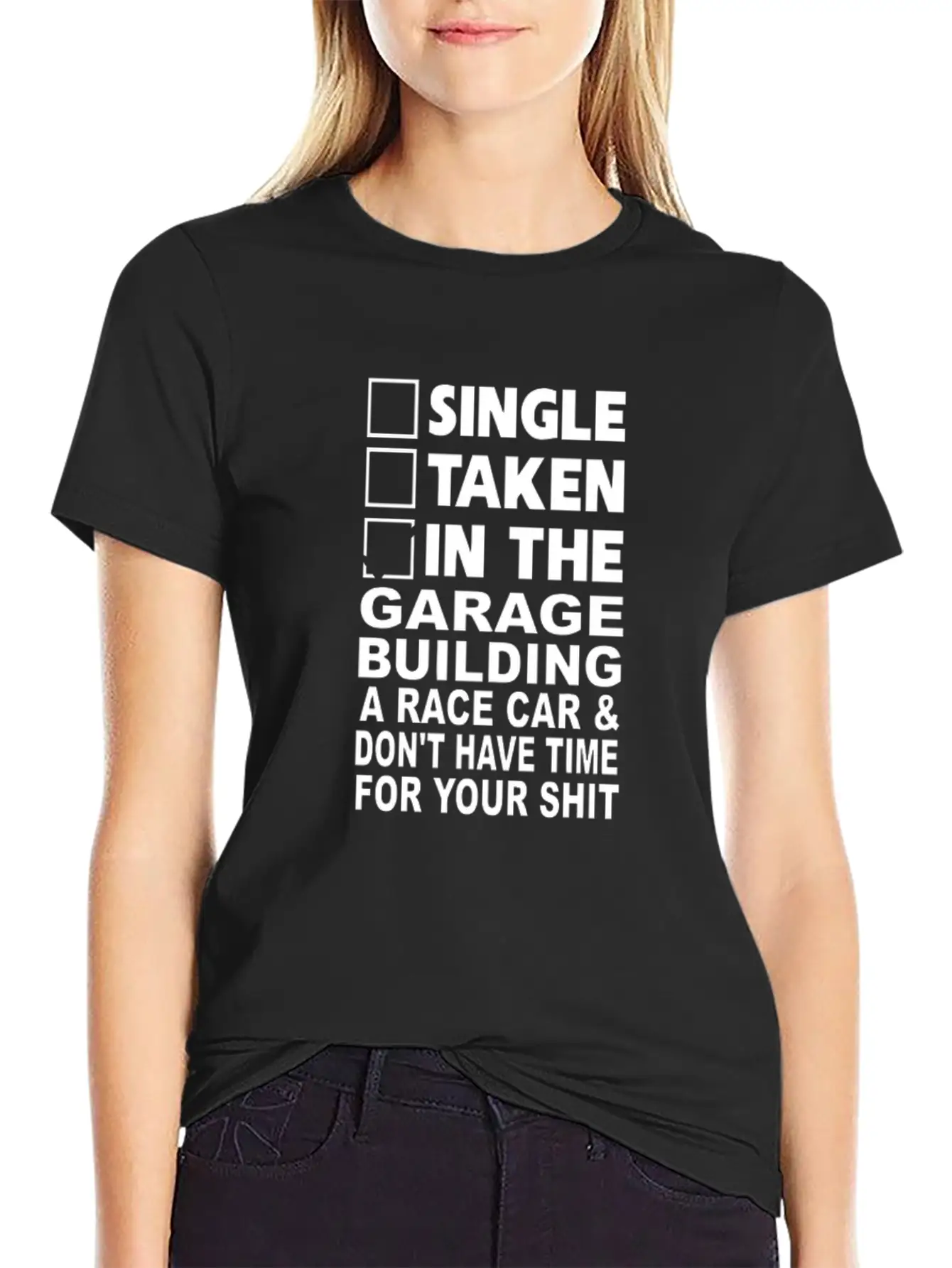 Single Taken In The Garage Building A Race Car Unisex Casual T-Shirt – Clean Design For Daily Comfort