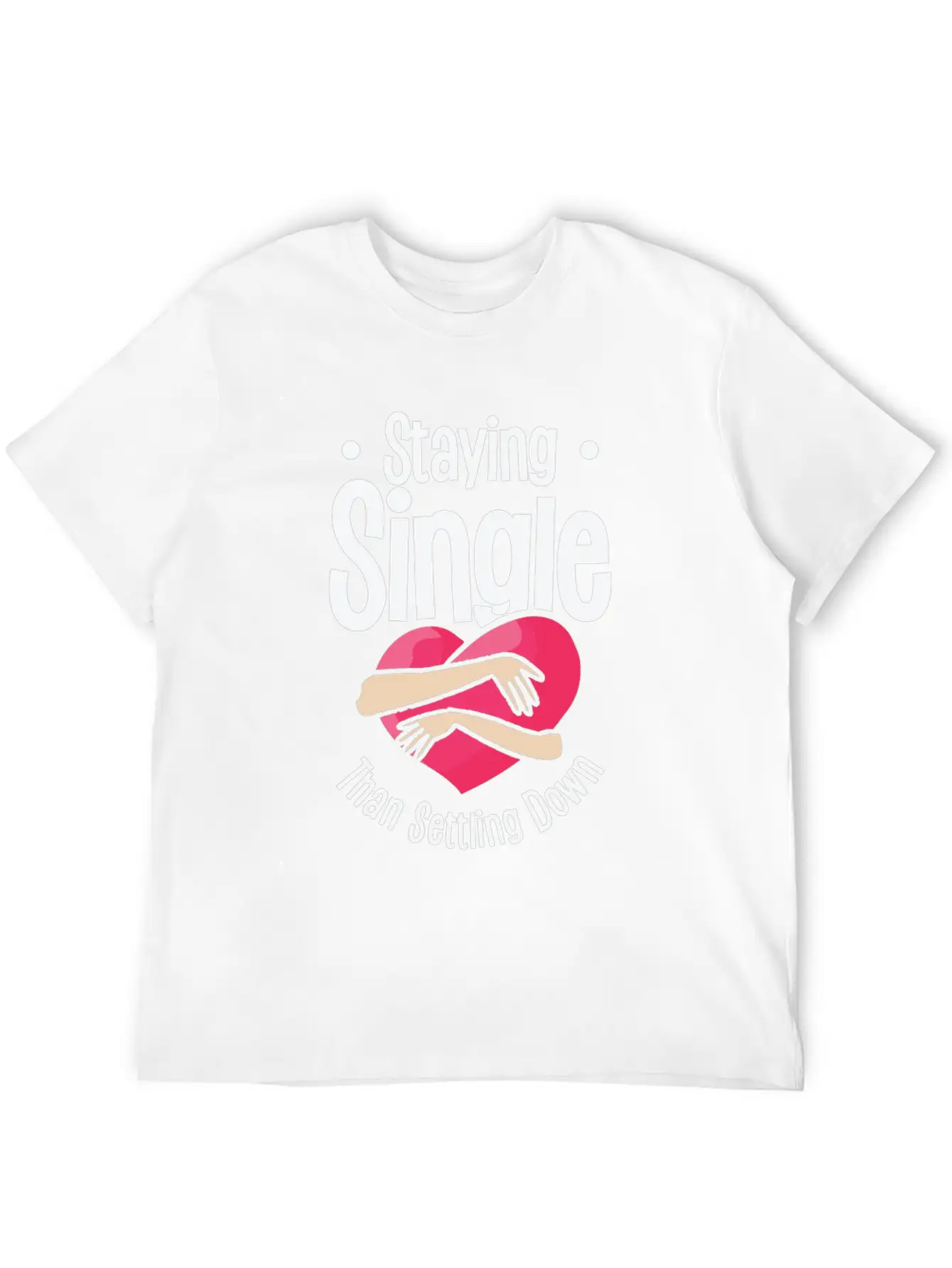Single Vintage Fan Single Quotes Retro Single Casual Graphic T-Shirt – Simple And Comfortable Daily Wear