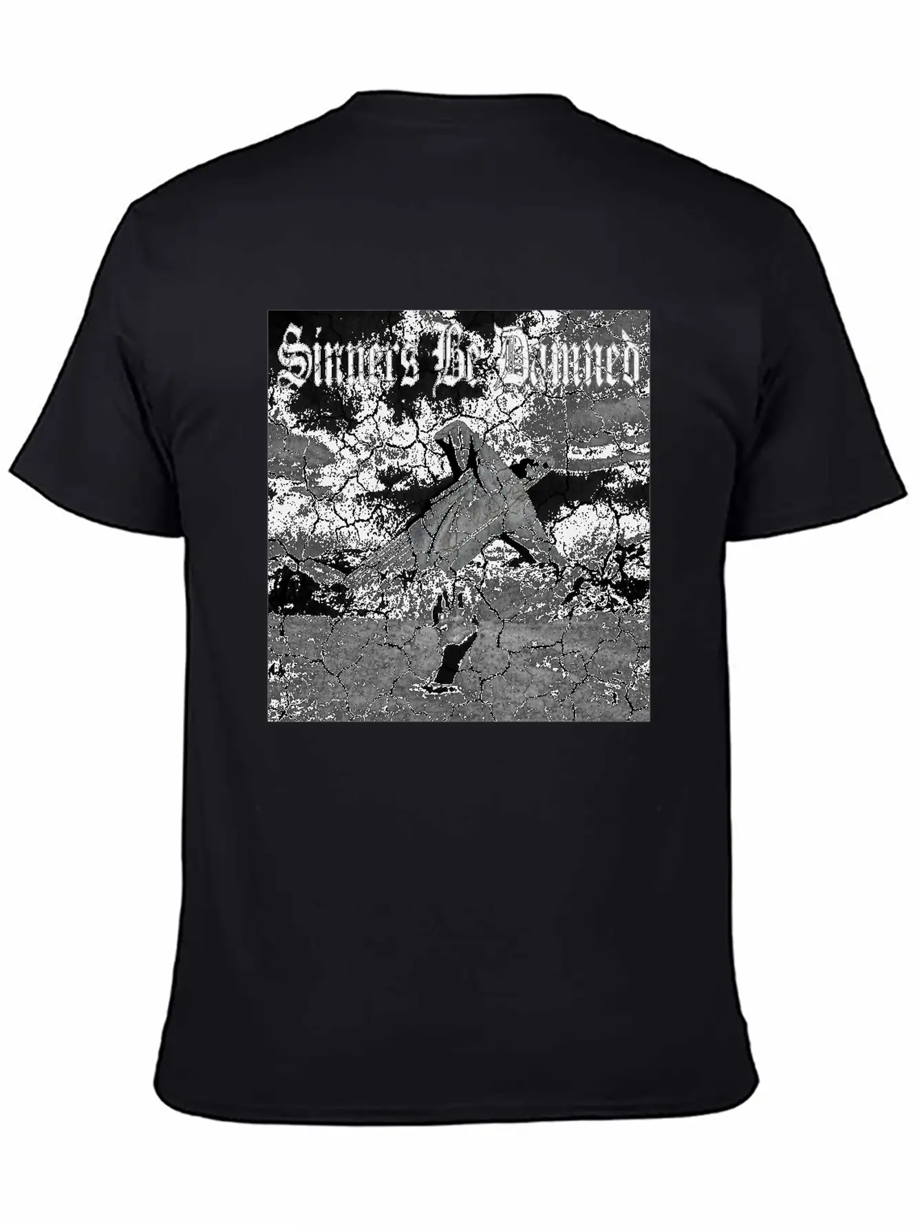 Sinners Be Damned Graphic Design Unisex Casual T-Shirt – Clean Design For Daily Comfort