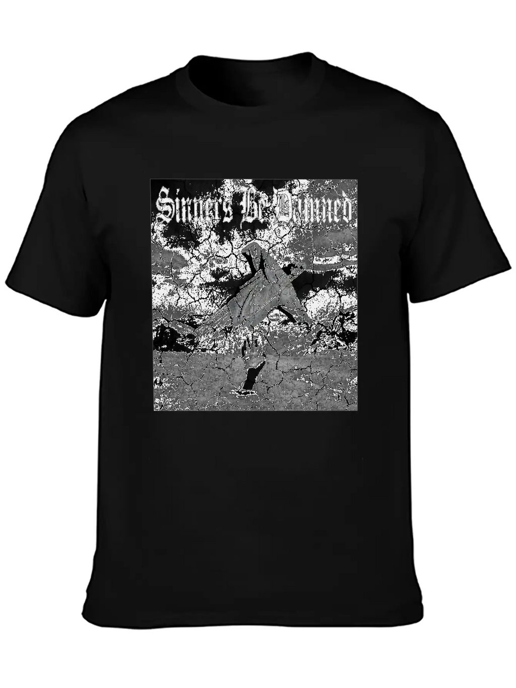 Sinners Be Damned Graphic Design Unisex Casual T-Shirt – Clean Design For Daily Comfort