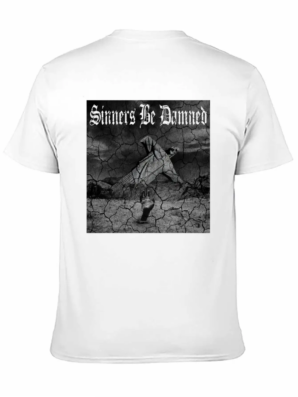Sinners Be Damned Graphic Design Unisex Casual T-Shirt – Clean Design For Daily Comfort