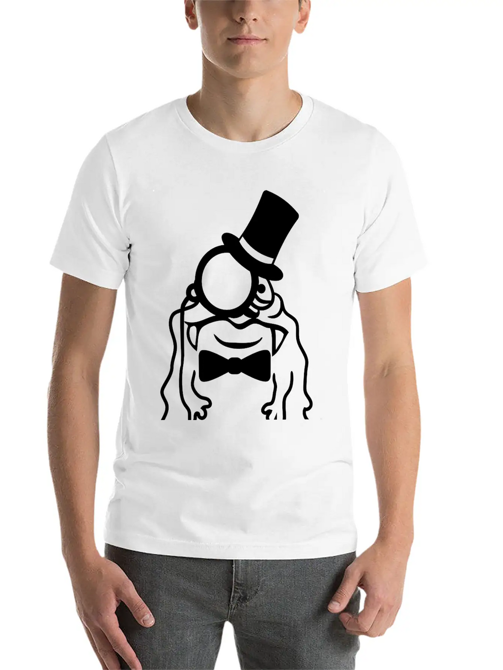 Sir Gentleman Gentleman Cylinder Monocle Rich Glib Unisex Casual T-Shirt – Clean Design For Daily Comfort