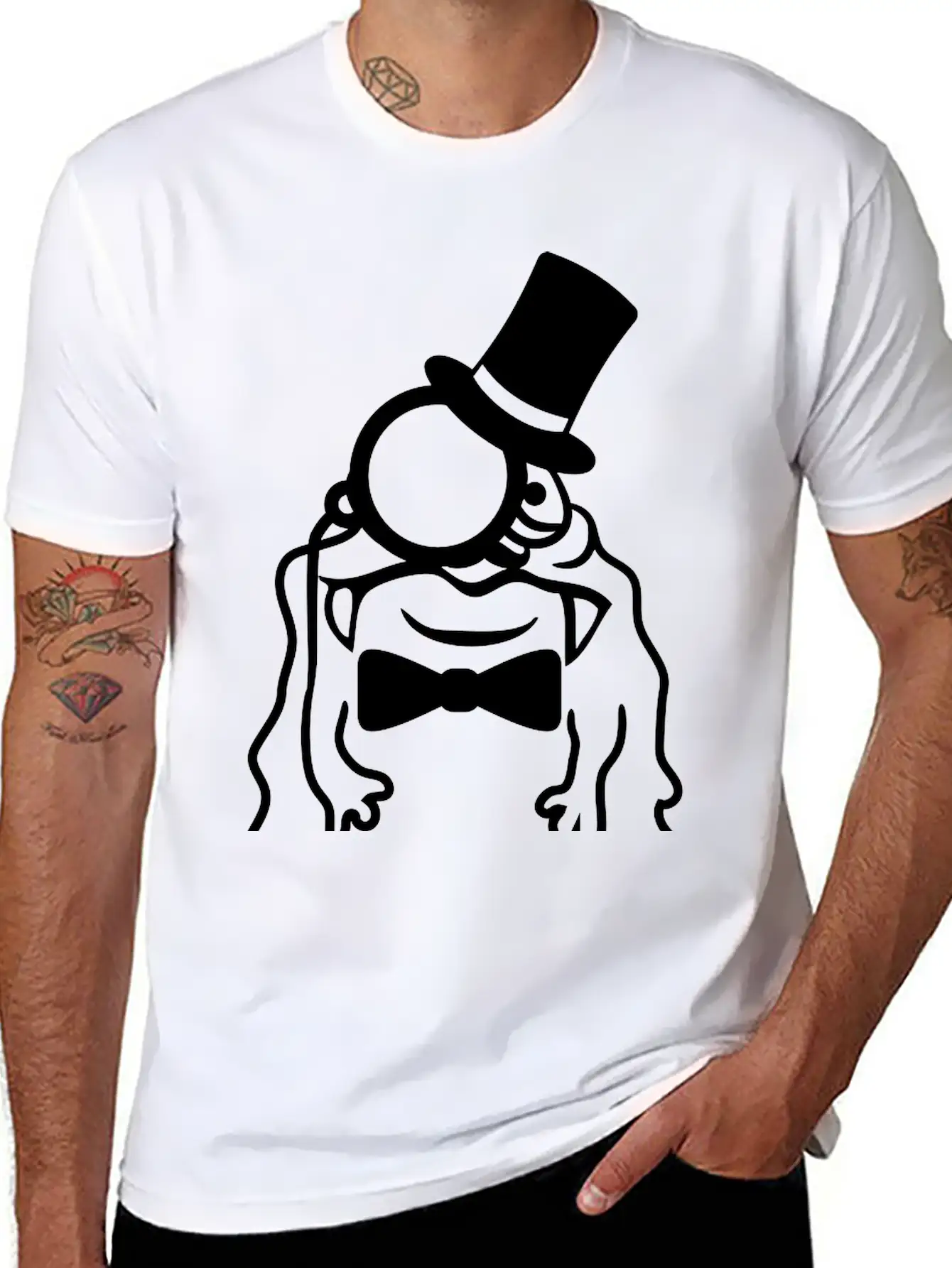 Sir Gentleman Gentleman Cylinder Monocle Rich Glib Unisex Casual T-Shirt – Clean Design For Daily Comfort