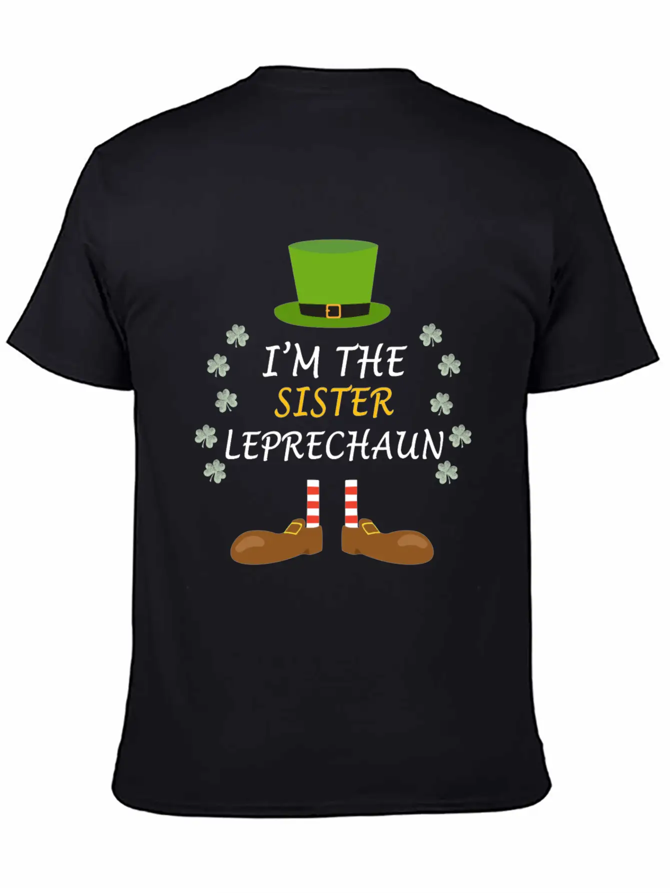 Sister Leprechaun Ireland St Patricks Day Outfit Unisex Short Sleeve Soft Cotton T-Shirt – Casual Everyday Wear