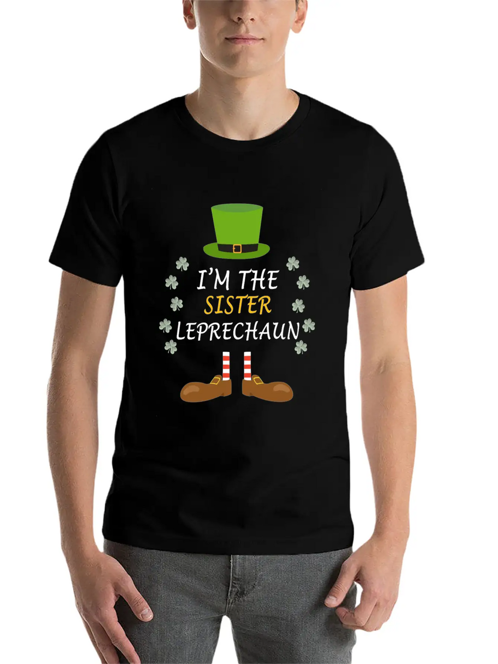 Sister Leprechaun Ireland St Patricks Day Outfit Unisex Short Sleeve Soft Cotton T-Shirt – Casual Everyday Wear
